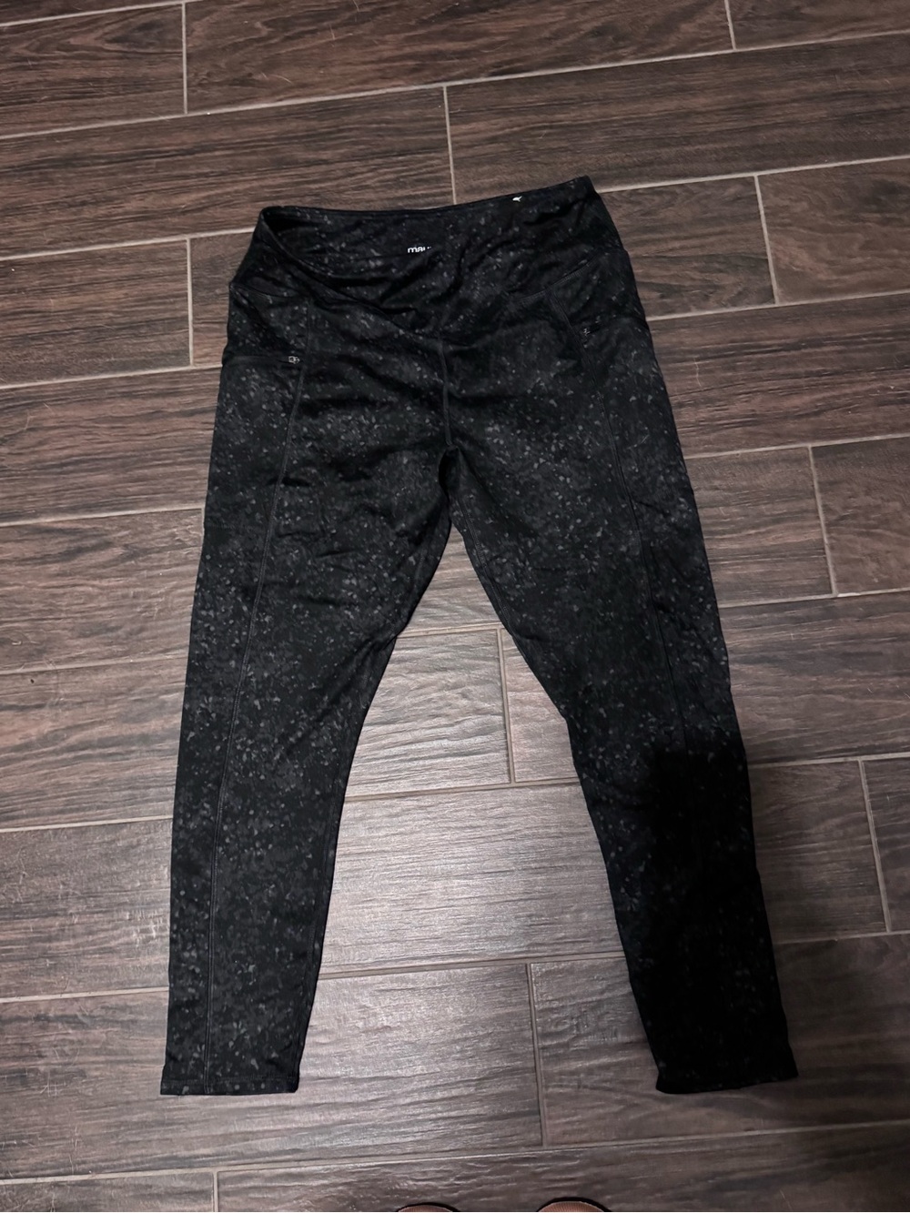 Black Speckled Women’s High-Rise Active pants